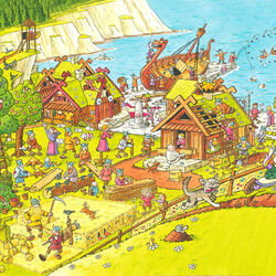 Jigsaw puzzle: Viking settlement