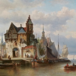 Jigsaw puzzle: Rotterdam view with the main gate
