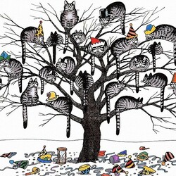 Jigsaw puzzle: Cats in the tree