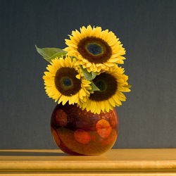 Jigsaw puzzle: Vase with sunflowers