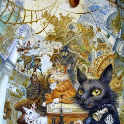 Jigsaw puzzle: Hermitage cats
