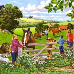 Jigsaw puzzle: In the pasture