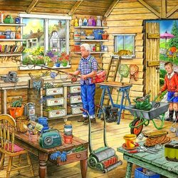Jigsaw puzzle: Grandfather's shed