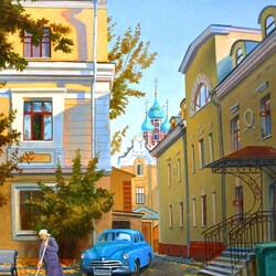Jigsaw puzzle: Morning in Kadashevsky lane