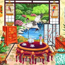 Jigsaw puzzle: Japanese teahouse