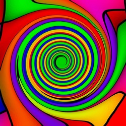 Jigsaw puzzle: Swirl of colors