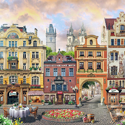 Jigsaw puzzle: Streets of Prague