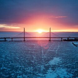 Jigsaw puzzle: Sunset over the Gulf of Finland