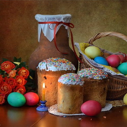 Jigsaw puzzle: Easter still life