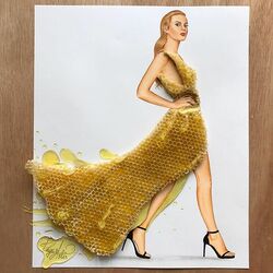 Jigsaw puzzle: Honeycomb dress