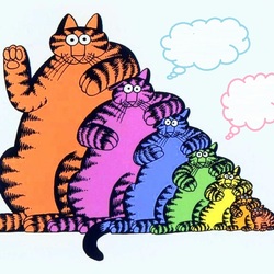 Jigsaw puzzle: Rainbow cats