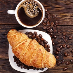 Jigsaw puzzle: Coffee and croissant