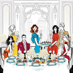 Jigsaw puzzle: Dinner party