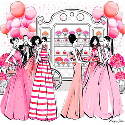 Jigsaw puzzle: Pink party