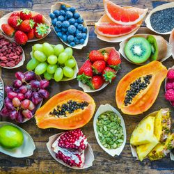 Jigsaw puzzle: A lot of fruits