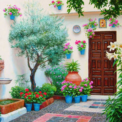 Jigsaw puzzle: Andalusian courtyard