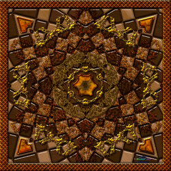 Jigsaw puzzle: Wood mandala