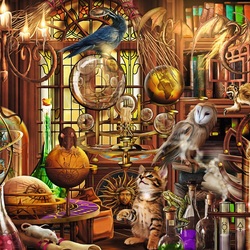 Jigsaw puzzle: Alchemist's laboratory