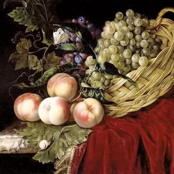 Jigsaw puzzle: Basket with grapes