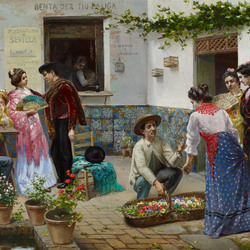 Jigsaw puzzle: Andalusian merchant