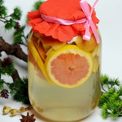 Jigsaw puzzle: Grapefruit compote