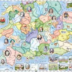 Jigsaw puzzle: England and Wales map