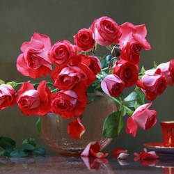 Jigsaw puzzle: Scarlet roses