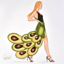 Jigsaw puzzle: Made with avocado