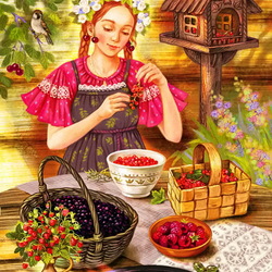 Jigsaw puzzle: Berry time