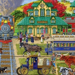 Jigsaw puzzle: At the station