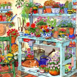 Jigsaw puzzle: For garden