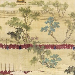 Jigsaw puzzle: Qianlong Emperor's Military Parade - Scroll One
