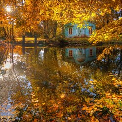Jigsaw puzzle: Autumn colors of St. Petersburg
