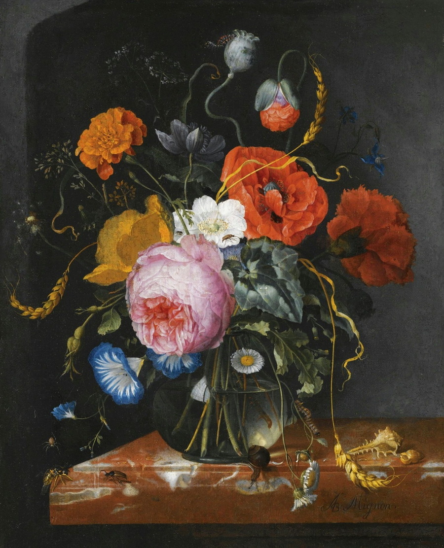 Jigsaw puzzle «Bouquet in a niche» solve jigsaw puzzles online PuzzleIt