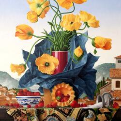 Jigsaw puzzle: Still life with yellow poppies