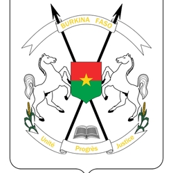 Jigsaw puzzle: Coat of arms of Burkina Faso