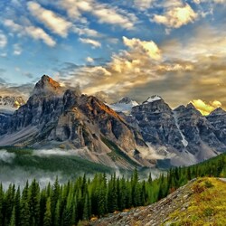 Jigsaw puzzle: Canada, Valley of Ten Peaks