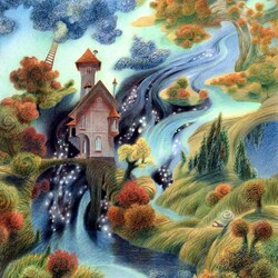 Jigsaw puzzle: The house of the wandering pigeon, autumn