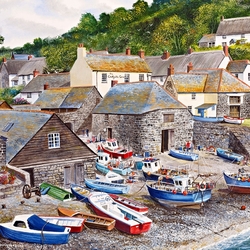 Jigsaw puzzle: Cadgwith-Cove, England