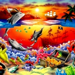 Jigsaw puzzle: Funny pirates
