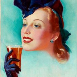 Jigsaw puzzle: Girl with a drink
