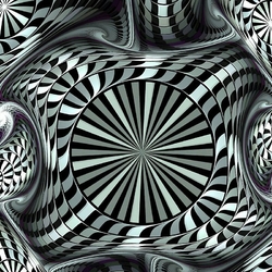 Jigsaw puzzle: Black and white abstraction