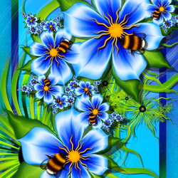 Jigsaw puzzle: Bumblebee paradise