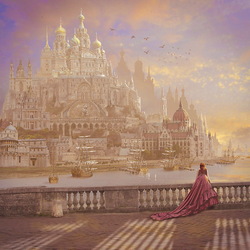 Jigsaw puzzle: Golden city in the morning