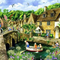 Jigsaw puzzle: Castle Combe