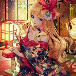 Jigsaw puzzle: Girl in kimono