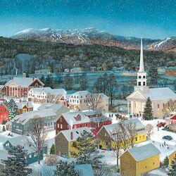 Jigsaw puzzle: Winter town