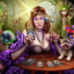 Jigsaw puzzle: Card reading