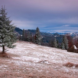 Jigsaw puzzle: First snow in the Carpathians