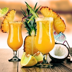 Jigsaw puzzle: Cocktail with pineapple and champagne